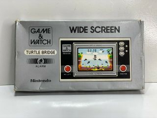 Game & Watch - Wide Screen Turtle Bridge - Tl - 28 Nintendo - Box 1982