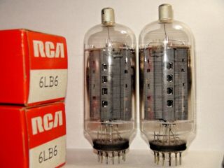 2 Vintage Rca 6LB6 Vacuum Tubes Nib Nos Matched Pair 3