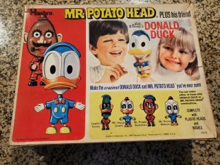 Vintage Hasbro Mr Potato Head And His Friend Donald Duck 1960s
