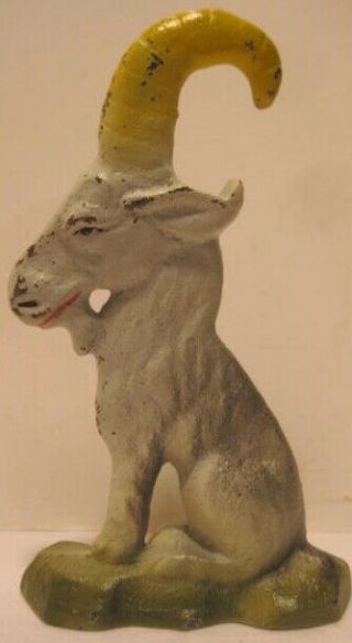 Old Vintage Cast Iron Figural Billy Goat Bottle Opener