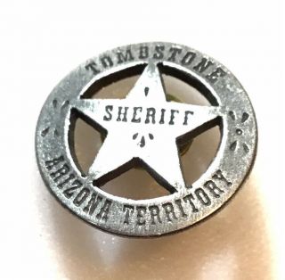 1 inch HAT PIN TOMBSTONE SHERIFF ARIZONA TERRITORY OLD WEST Lapel Cap Hat 3