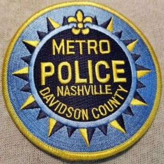 Tn Metro Nashville Tennessee Police Patch