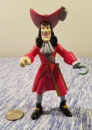 Vintage 1997 Mattel Disney Peter Pan Captain Hook Action Figure