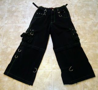 Vintage Wide - Leg TRIPP NYC Pants Size Large Skater Gothic Raver Metal Goth Daang 2