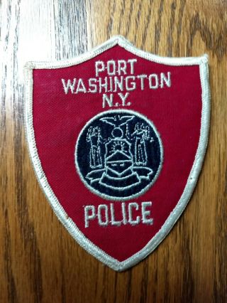 Obsolete Port Washington Police District Patch (nassau County) Ny 1960 