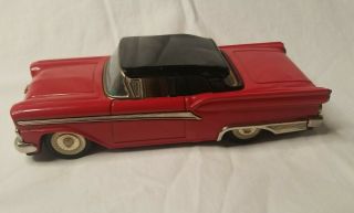 Haji Japan Tin Friction Red Ford Fairlane PLEASE READ AND SEE PICTURES 2
