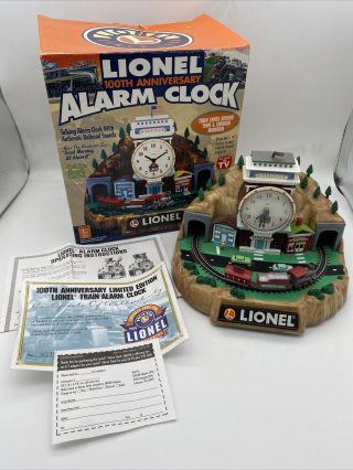 Lionel Trains 100th Anniversary Alarm Clock 1900 - 2000 Limited Functionality Read