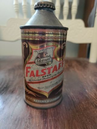 Vintage Falstaff St Louis Non Irtp 3 City Cone Top Beer Can Old