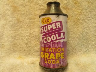 C&c Imitation Grape Soda 6 Oz Cone Top