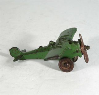 1920s Cast Iron Lindy Airplane Toy By Hubley In Paint Toy Plane
