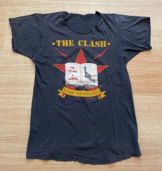 Vintage 80s The Clash T Shirt Sex Pistols Ramones The Smiths