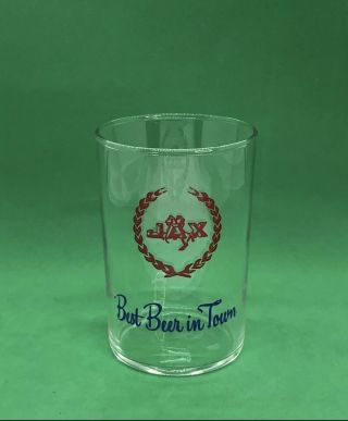 Jax Beer & Old Style Shell Glasses / Vintage Bar Advertising 2