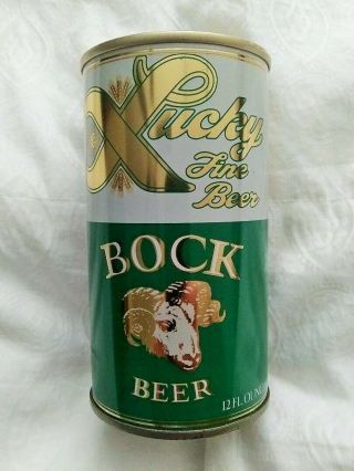 Vintage 12oz Lucky Bock Beer Pull Tab Beer Can Lucky San Francisco California