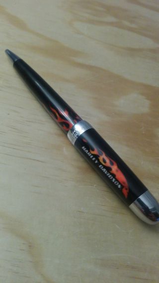 Harley Davidson Flames Ball Point Pen By Waterman
