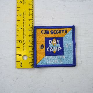 Boy Scout Patch 1987 Middle Tn Tennessee Council Cub Scout Day Camp 3 " Bsa 7c