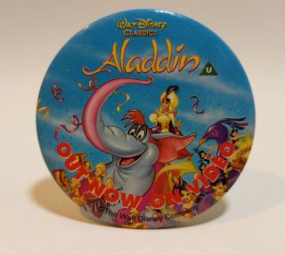 Walt Disney Classic The Aladdin Available On Video Pin Badge