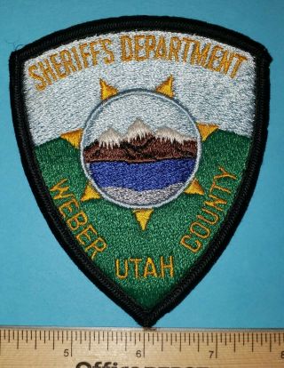 Older Weber County Utah Sheriff Police Patch