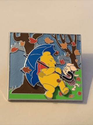 Disney 2015 Pooh & Piglet Blustery Day - Slider Pin - Pins