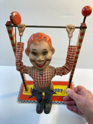 Vintage Howdy Doody Acrobat Tin Lithograph Toy Arnold West Germany For RESTORE 3