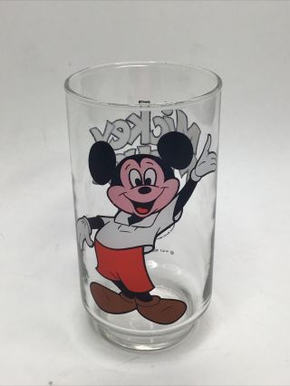 Vintage Libbey Glass Mickey Mouse Club Walt Disney Productions,  70 
