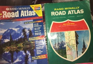 Vintage 1995 Rand Mcnally Road Atlas Usa Canada Mexico & 42nd Annual Edition (2)