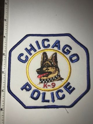 Chicago Illinois Police K - 9 Unit Twill Shoulder Patch