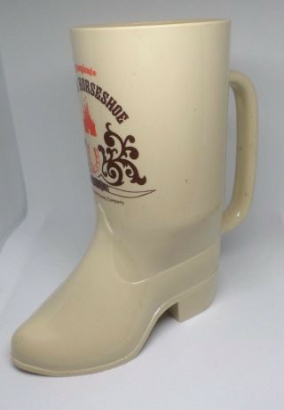 Vintage Disneyland Golden Horseshoe Boot Cup Cowboy Boot Mug 1986