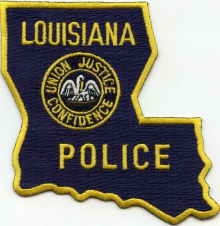 Louisiana State Shape Shaped Style C Police Patch