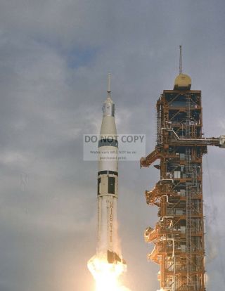 Saturn 1b Rocket Launches Skylab 2 Into Space In 1973 - 8x10 Nasa Photo (ep - 950)