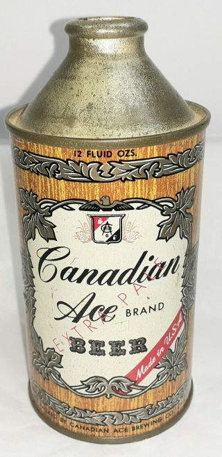 Vintage Antique Old Canadian Ace Cone Top Beer Can Chicago,  Illinois