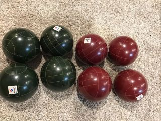 Vintage 1981 SPORTCRAFT • BOCCE BALL SET w/ box MADE IN ITALY 3