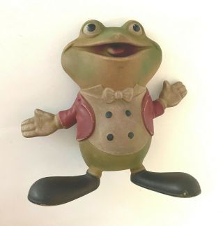 Vtg 1948 Rempel " Froggy The Gremlin " 5 " Squeaker Rubber Toy,  J.  Ed.  Mcconnell