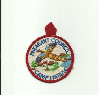 Ss Scout Bsa Camp Iyataka Pheasant Council South Dakota Merged Patch Old Tough