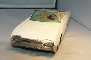 1962 Thunderbird Convertible Bandai Tin Friction Made In Japan
