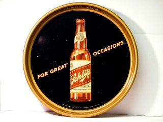 Schlitz Beer Tray,  Milwaukee,  Wisconsin " For Great Occasions " Two - Sided