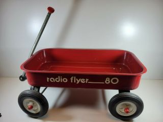 Vintage Radio Flyer 80 Red Metal Wagon C.  1970’s