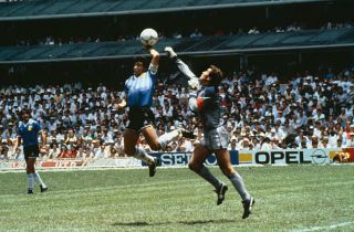 Diego Maradona Old Photo 1986 World Cup Argentina V England,  Hand Of God 2