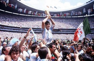 Diego Maradona Football Old Photo Playing For Argentina 1986 World Cup 18