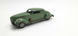 Tin/diecast Solido (40 - 50s) Wind Up Green Car No:822