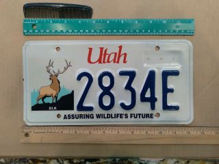 License Plate,  Utah,  1993 Hologram,  Assuring Wildlife 
