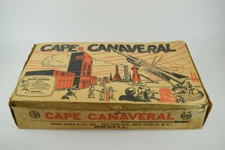 Vintage Incomplete Marx Cape Canaveral Play Set With Paper Bags