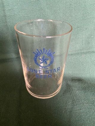 Vintage Lone Star Beer Glass,  San Antonio,  Texas