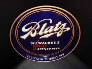 Circa 1940s Blatz Beer Tray,  Milwaukee,  Wisconsin –