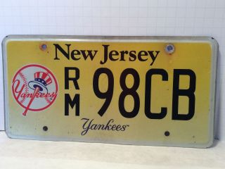 Jersey Yankees License Plate