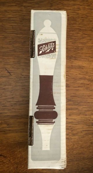 Vintage W/ Box Schlitz Beer Tap Handle / 10.  5 "