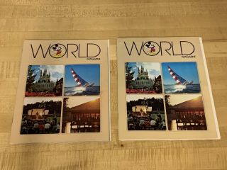 (2) - Rare Vtg 1977 Walt Disney World Vacation Guide Book Vacation Planning Info