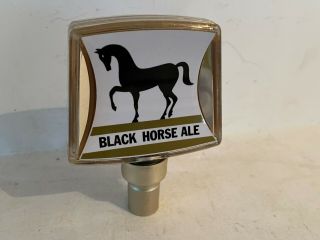 Vintage Black Horse Ale Beer Tap Handle Knob Top