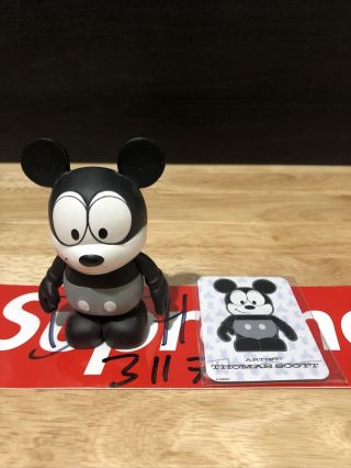 Disney Vinylmation 3 " Figure Park Series 4 Topper Plane Crazy Mickey Mouse Toy