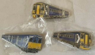 Scotrail Class 314,  158,  156 Enamel Pin Badge Bundle