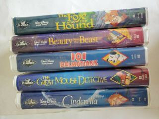 Vintage Walt Disney Classics (Black Diamond Editions) - 5 VHS Movies 2